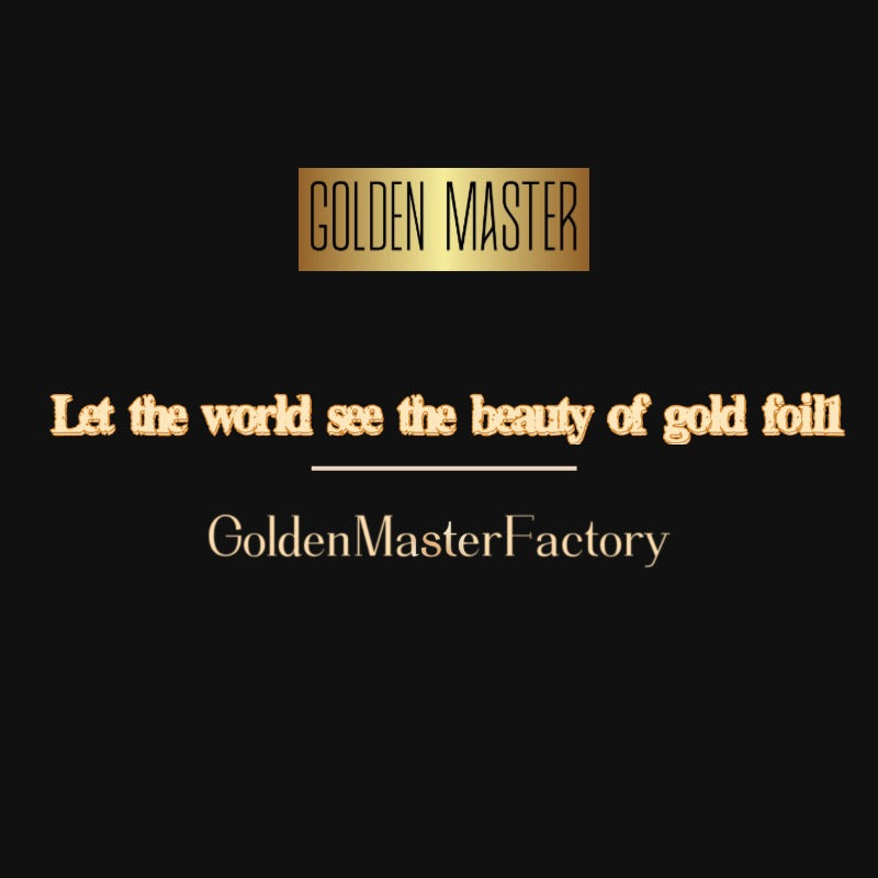 GoldenMaster gold crafts customization, custom processing gold foil crafts,Contact us for customization