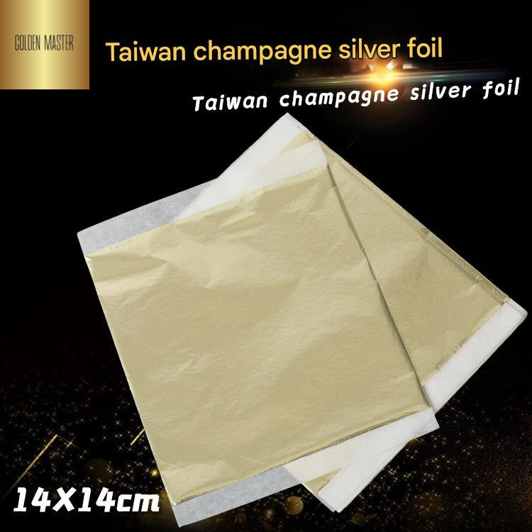 GoldenMaster factory 14*14CM simulated gold foil paper large size large area foil sticking is more convenient and not easy to break flat foil sticking and foil grabbing - GoldenMaster
