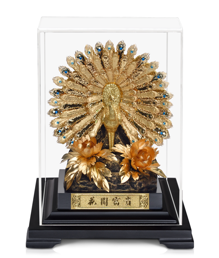 GoldenMaster 24K Gold Foil Paintings, Organic Window Display Series 2 - GoldenMaster