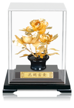 GoldenMaster 24K Gold Foil Paintings, Organic Window Display Series 2 - GoldenMaster