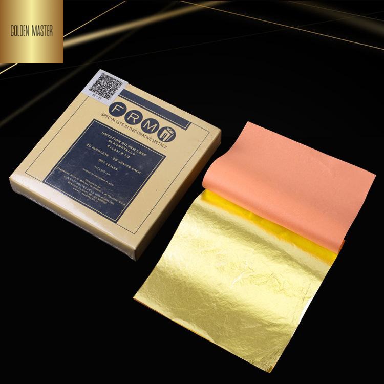 GoldenMasterFactory book gold foil 14*14cm transfer gold foil paper for indoor and outdoor decoration crafts decoration building materials - GoldenMaster