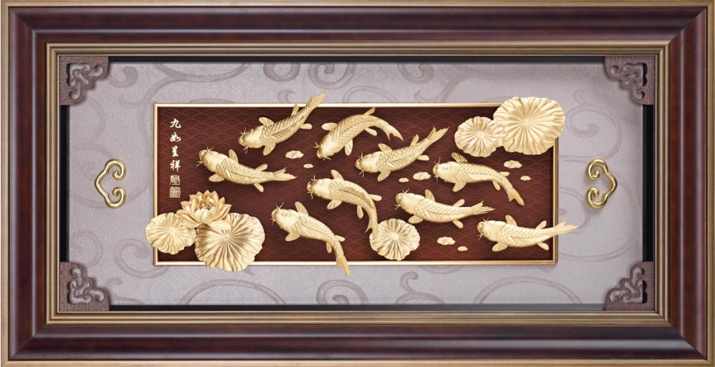 GoldenMaster 24K Gold Foil Painting Tang and Song Poetry Series Customizable Worldwide - GoldenMaster