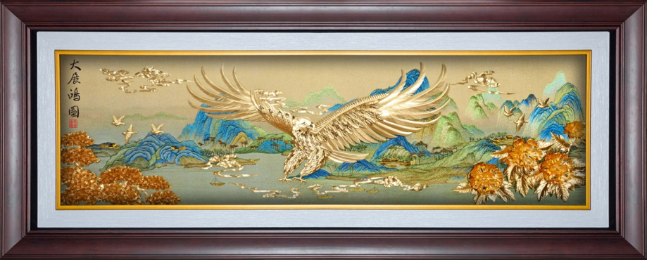 GoldenMaster 24K Gold Foil Painting Colorful Gold Embroidery Series Global Customization - GoldenMaster