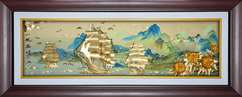GoldenMaster 24K Gold Foil Painting Colorful Gold Embroidery Series Global Customization - GoldenMaster