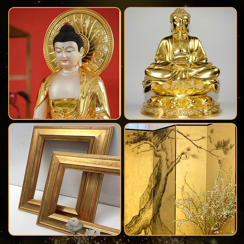 GoldenMaster manufacturers wholesale gold foil glue paste long-lasting fast drying anti-oxidation odorless easy to stick real gold glue - GoldenMaster