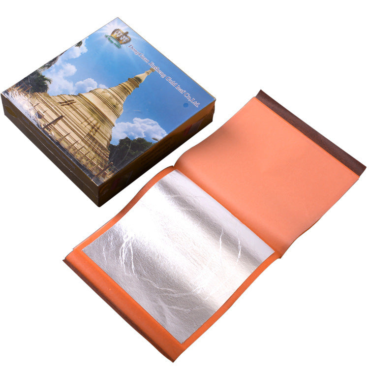 GoldenMasterFactory book gold foil 14*14cm transfer gold foil paper for indoor and outdoor decoration crafts decoration building materials - GoldenMaster