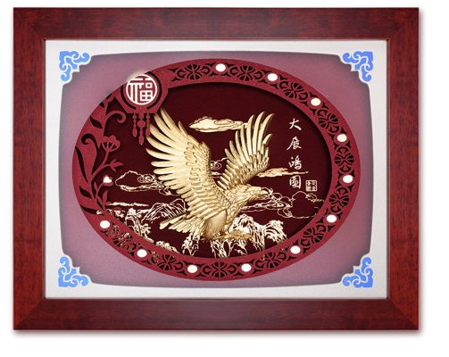 GoldenMaster 24K Gold Foil Painting Hongfu Series - GoldenMaster