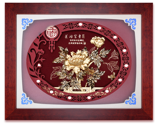 GoldenMaster 24K Gold Foil Painting Hongfu Series - GoldenMaster