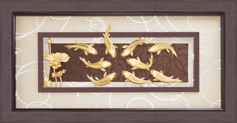 GoldenMaster 24K Gold 3D Gold Foil Painting Yalan Series - GoldenMaster