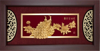GoldenMaster 24K Gold 3D Gold Foil Painting Yalan Series - GoldenMaster
