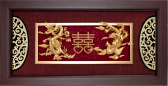 GoldenMaster 24K Gold 3D Gold Foil Painting Yalan Series - GoldenMaster