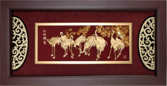GoldenMaster 24K Gold 3D Gold Foil Painting Yalan Series - GoldenMaster