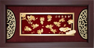 GoldenMaster 24K Gold 3D Gold Foil Painting Yalan Series - GoldenMaster