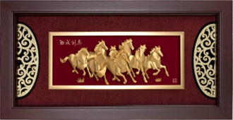 GoldenMaster 24K Gold 3D Gold Foil Painting Yalan Series - GoldenMaster