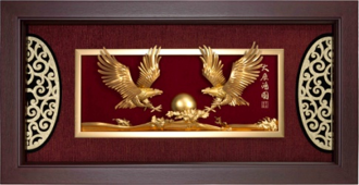 GoldenMaster 24K Gold 3D Gold Foil Painting Yalan Series - GoldenMaster