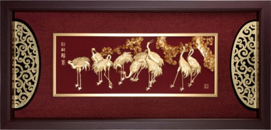 GoldenMaster 24K Gold 3D Gold Foil Painting Yalan Series - GoldenMaster