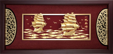 GoldenMaster 24K Gold 3D Gold Foil Painting Yalan Series - GoldenMaster