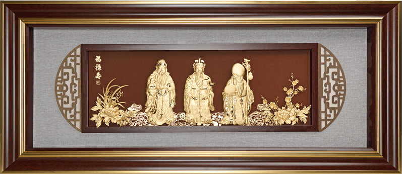 GoldenMaster 24K 3D Gold Foil Painting Framed Painting Series - GoldenMaster