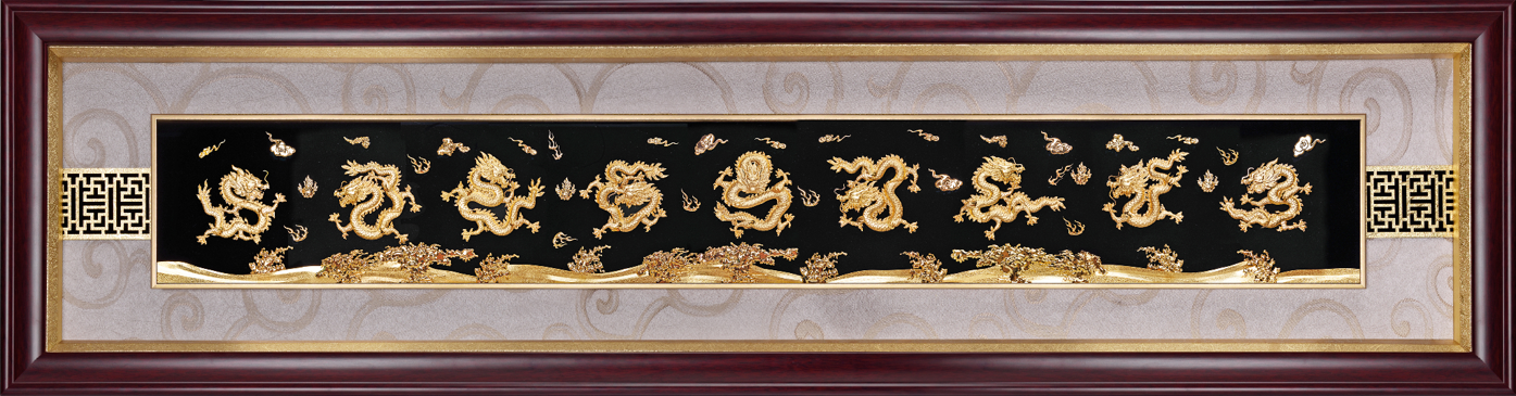 GoldenMaster 24K 3D Gold Foil Painting Framed Painting Series - GoldenMaster