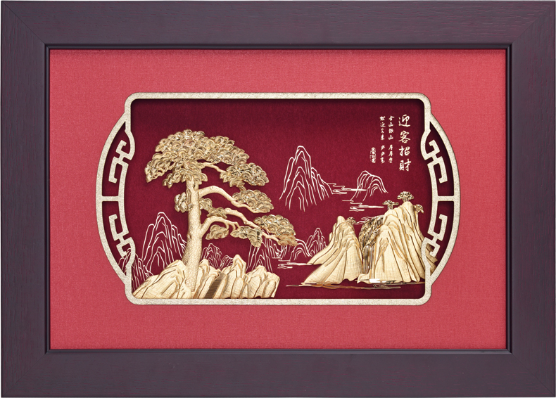 GoldenMaster 24K 3D Gold Foil Painting Framed Painting Series - GoldenMaster