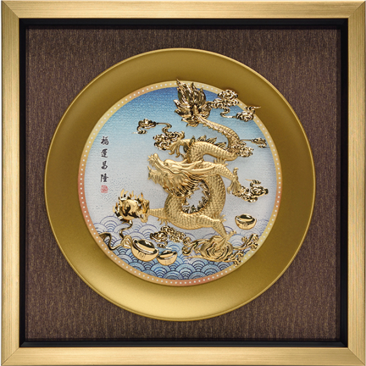 GoldenMaster 24K 3D Gold Foil Painting Framed Painting Series - GoldenMaster