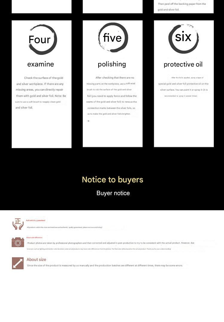 GoldenMaster factory double-sided gold foil paper, silver foil, double-sided gold foil, single-sided gold and silver foil, support customization - GoldenMaster