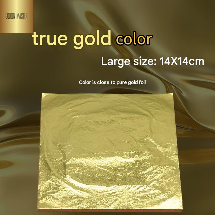 GoldenMaster factory simulated gold foil paper beauty essence liquid gold foil light luxury white wine cup gold foil aromatherapy soap craft gold platinum - GoldenMaster