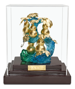 GoldenMaster 24K Gold Foil Painting Organic Window Series 1 - GoldenMaster
