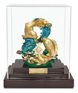 GoldenMaster 24K Gold Foil Painting Organic Window Series 1 - GoldenMaster