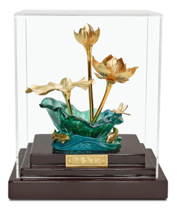 GoldenMaster 24K Gold Foil Painting Organic Window Series 1 - GoldenMaster