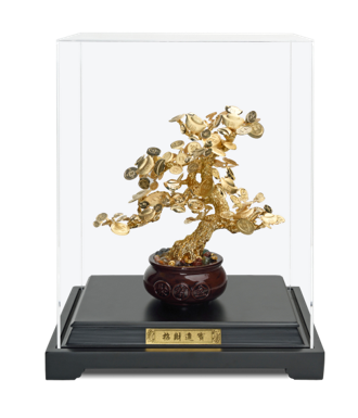 GoldenMaster 24K Gold Foil Paintings, Organic Window Display Series 3 - GoldenMaster