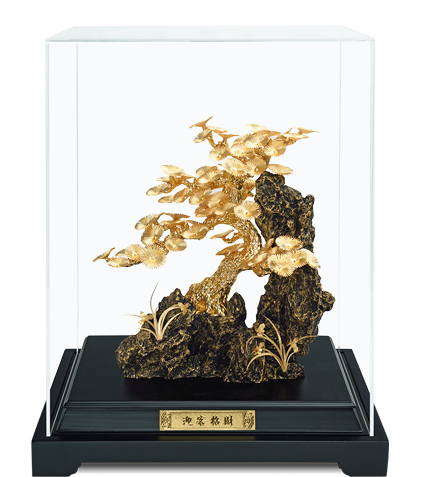 GoldenMaster 24K Gold Foil Paintings, Organic Window Display Series 3 - GoldenMaster