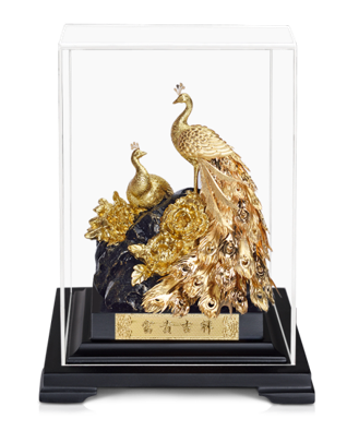 GoldenMaster 24K Gold Foil Paintings, Organic Window Display Series 2 - GoldenMaster