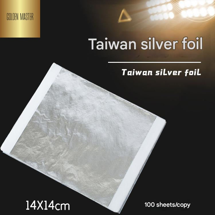 GoldenMaster factory 14*14CM simulated gold foil paper large size large area foil sticking is more convenient and not easy to break flat foil sticking and foil grabbing - GoldenMaster
