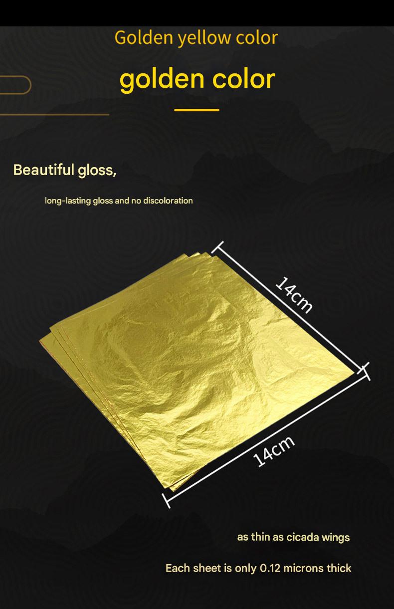 GoldenMaster factory simulated gold foil paper beauty essence liquid gold foil light luxury white wine cup gold foil aromatherapy soap craft gold platinum - GoldenMaster
