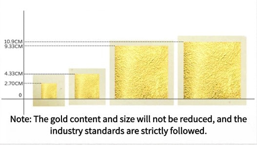 GoldenMaster 24k pure gold leaf gold foil various craft Buddha statue decoration cosmetics skin care nail packaging decoration crafts multi-specification gold foil - GoldenMaster