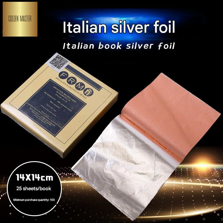 GoldenMasterFactory book gold foil 14*14cm transfer gold foil paper for indoor and outdoor decoration crafts decoration building materials - GoldenMaster