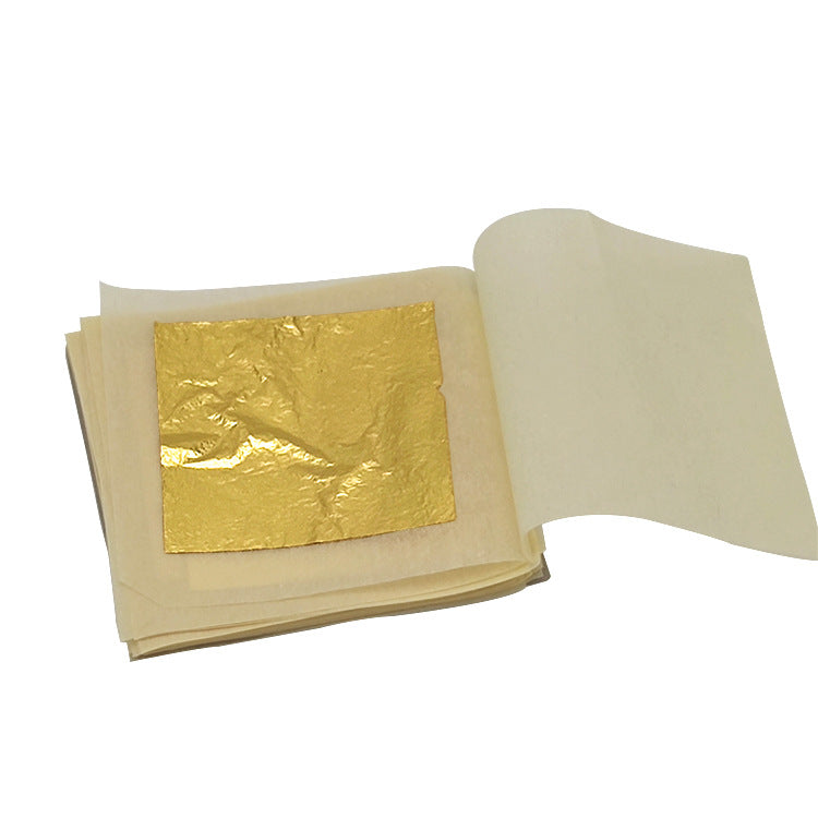 GoldenMaster 24k pure gold leaf gold foil various craft Buddha statue decoration cosmetics skin care nail packaging decoration crafts multi-specification gold foil - GoldenMaster