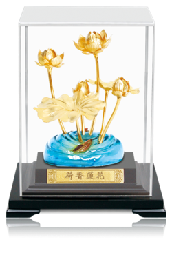 GoldenMaster 24K Gold Foil Paintings, Organic Window Display Series 2 - GoldenMaster