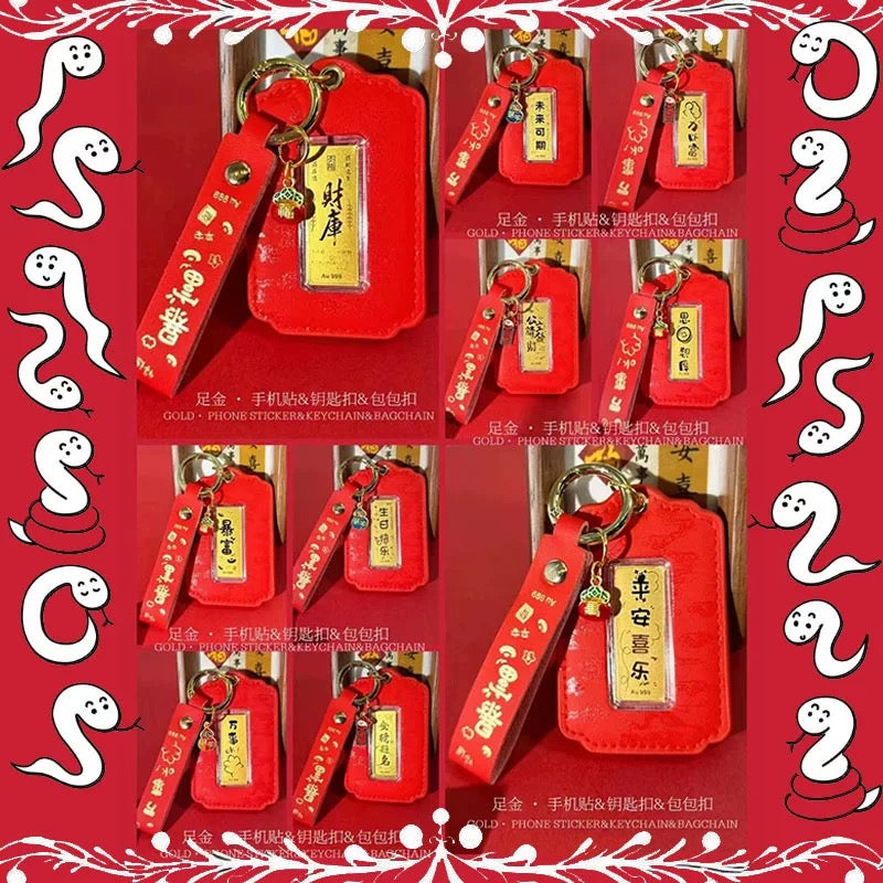 GoldenMaster Gold 999 Keychain Gift Car Bag Buckle Gold Keychain Creative Car Keychain Bag - GoldenMaster