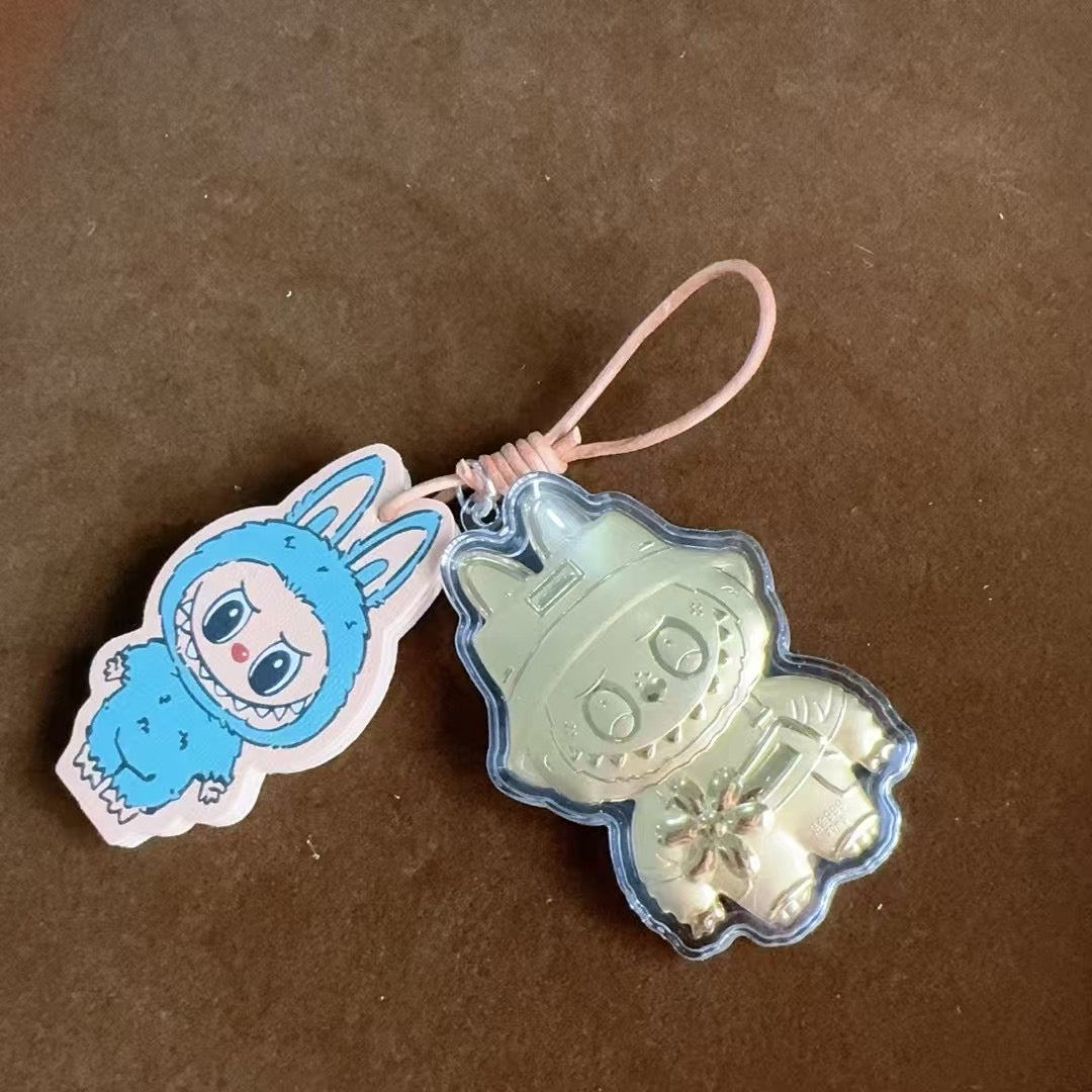 GoldenMaster Cute Gold 999 Labub Mobile Phone Pendant Keychain - GoldenMaster