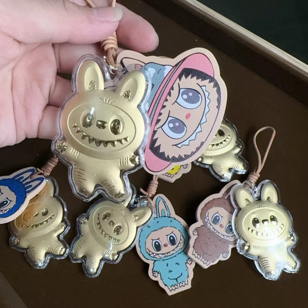 GoldenMaster Cute Gold 999 Labub Mobile Phone Pendant Keychain - GoldenMaster