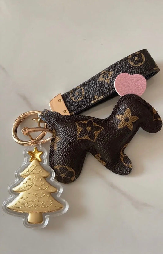 GoldenMaser Christmas tree gold foil pendant accessories, mobile phone hanging bag hanging, Christmas gift - GoldenMaster