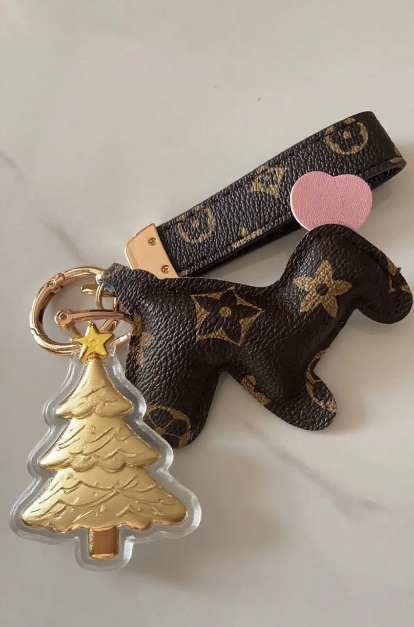 GoldenMaser Christmas tree gold foil pendant accessories, mobile phone hanging bag hanging, Christmas gift - GoldenMaster