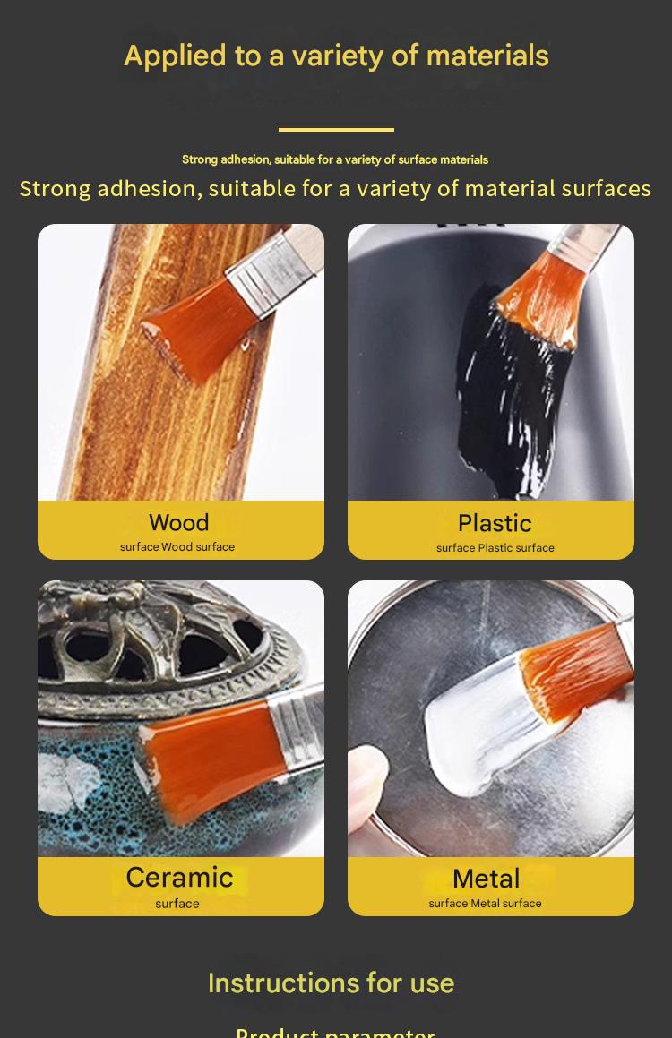 GoldenMaster manufacturers wholesale gold foil glue paste long-lasting fast drying anti-oxidation odorless easy to stick real gold glue - GoldenMaster