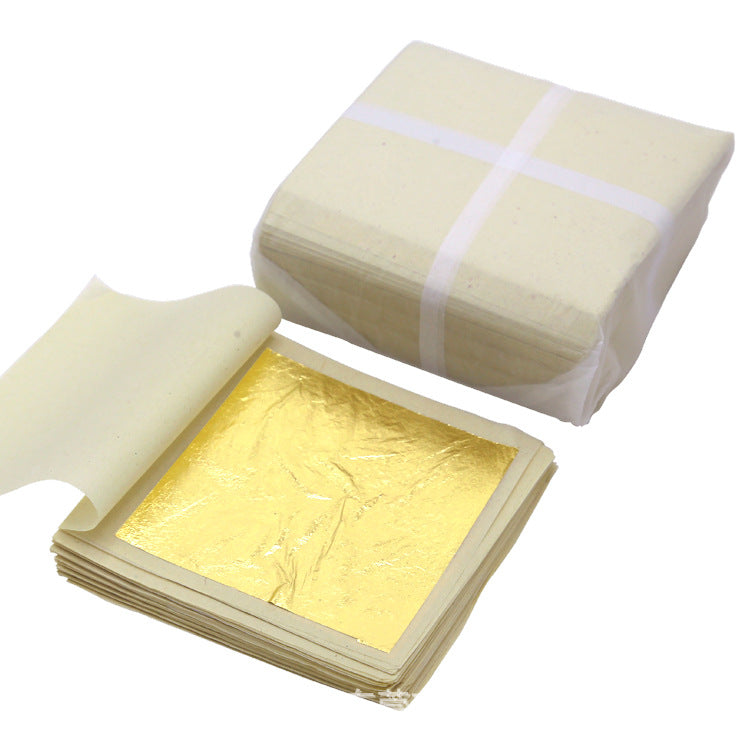 GoldenMaster 24k pure gold leaf gold foil various craft Buddha statue decoration cosmetics skin care nail packaging decoration crafts multi-specification gold foil - GoldenMaster