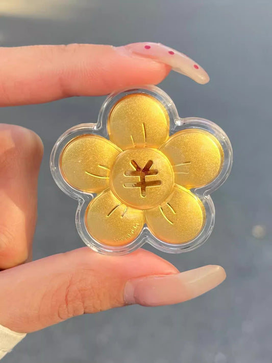 GoldenMaster Gold 999 Money Flower Peach Blossom Gold Flakes Red Envelope Red Packet Ornaments Holiday Souvenirs for Girlfriend, Mom and Wife - GoldenMaster