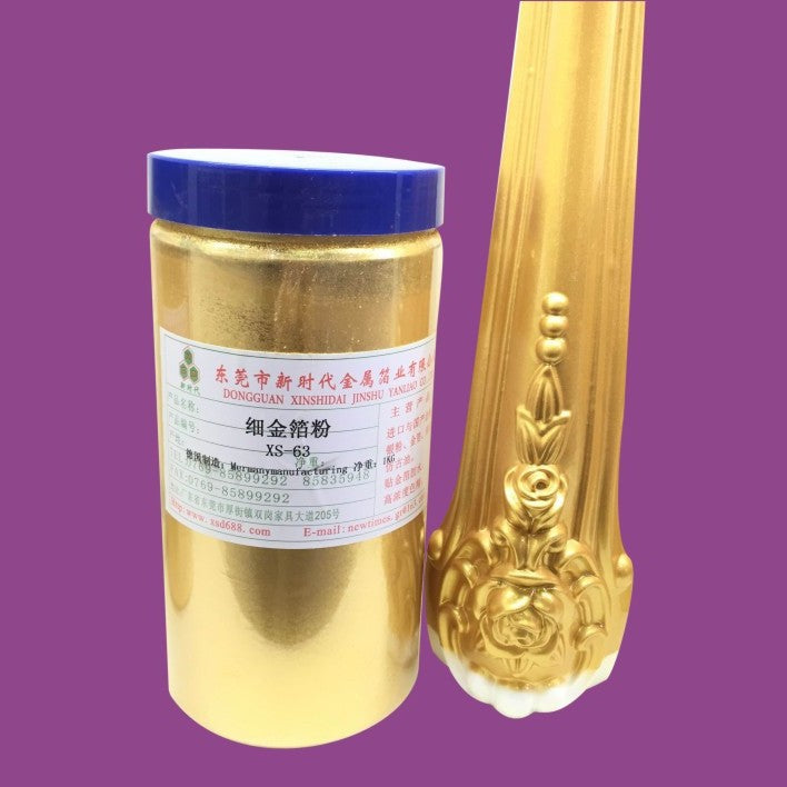 GoldenMaster 24K imitation gold foil powder sunshine gold powder flash gold and silver foil repair gold foil powder furniture craft - GoldenMaster