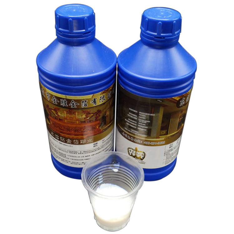 GoldenMaster Gold Foil Manufacturer Wholesale Water-Based Gold Foil Glue with Good Adhesion, Suitable for Large Application Areas - GoldenMaster