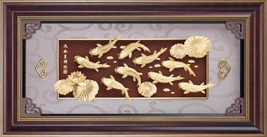 GoldenMaster 24K Gold Foil Painting Tang and Song Poetry Series Customizable Worldwide - GoldenMaster